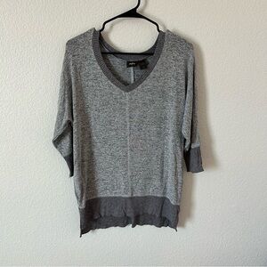 Daytrip Heather Gray Baggy, Oversized, Normcore Knit Top